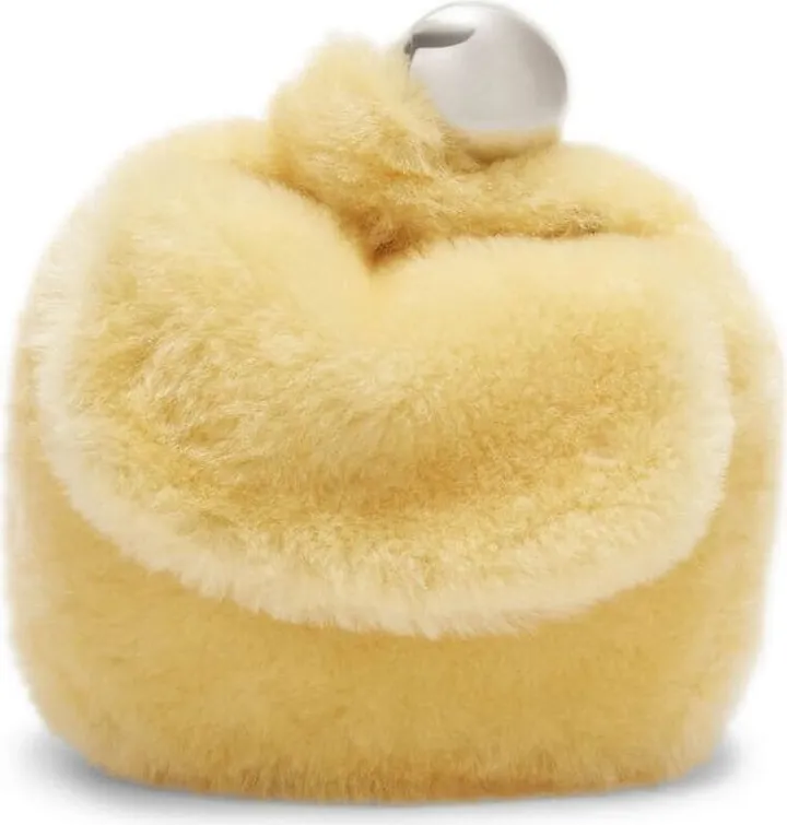 Shearling Top-Handle Tote Bag