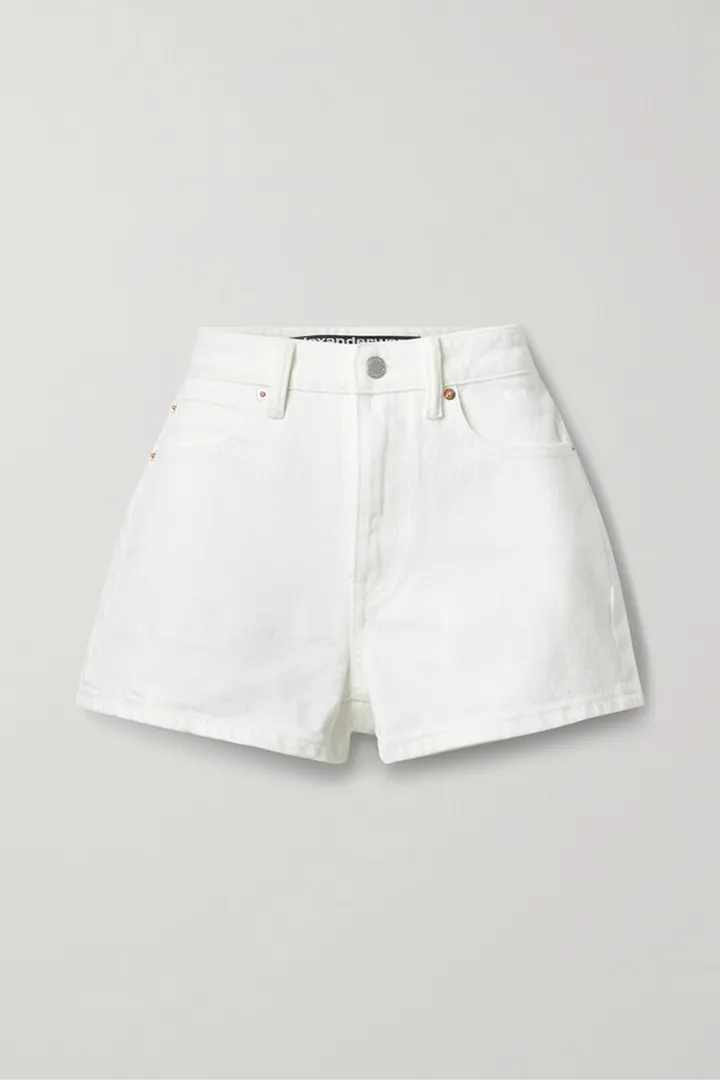 Alexander Wang - Shorty Denim Shorts - White