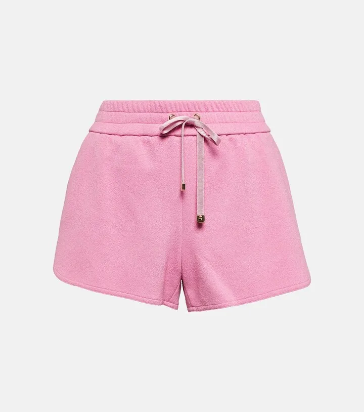 Cotton-blend jersey shorts