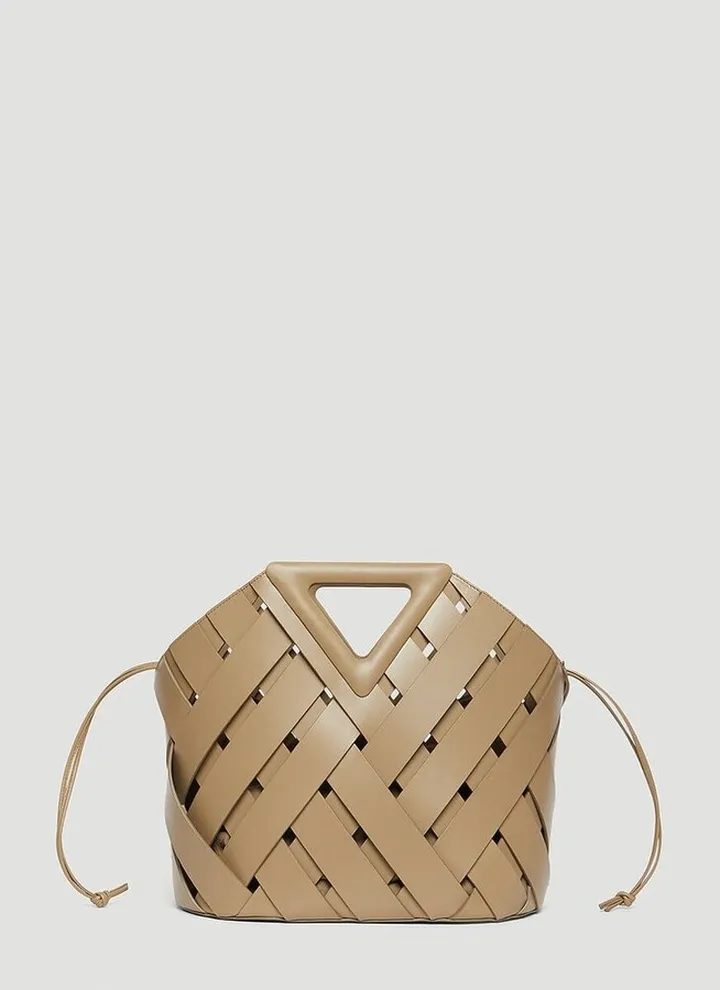 Bottega Veneta Point Weaved Basket Bag