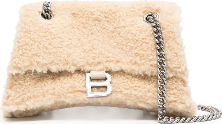 Crush chain-strap shoulder bag