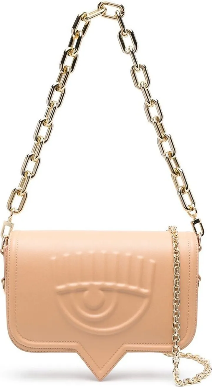 Eyelike-motif shoulder bag