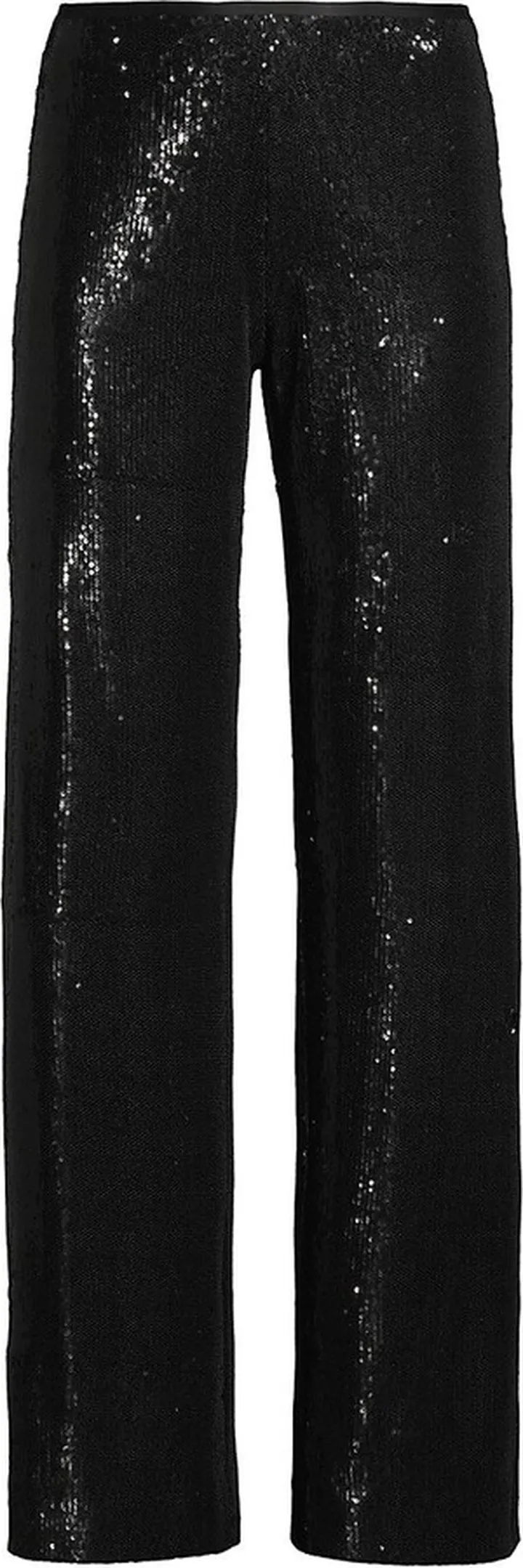 Straight-Leg Sequin Pants