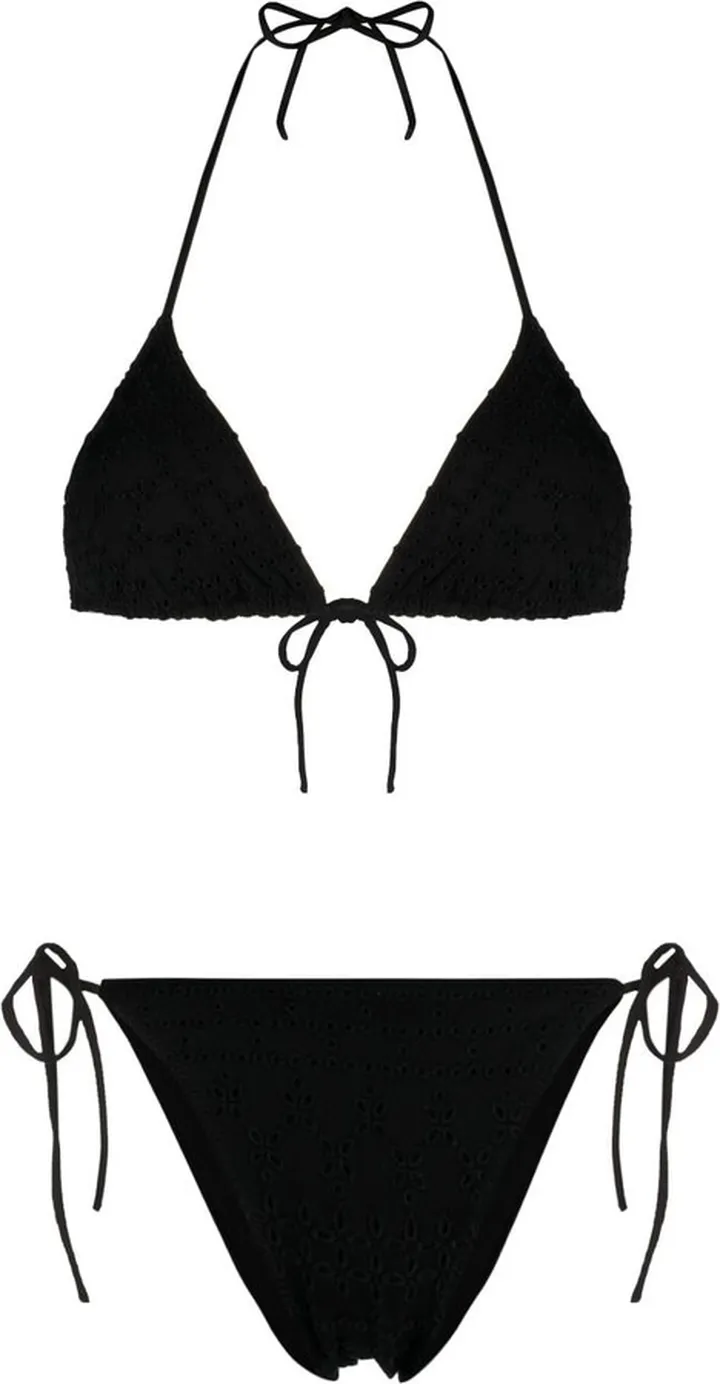 Macramé-Detailing Bikini Set