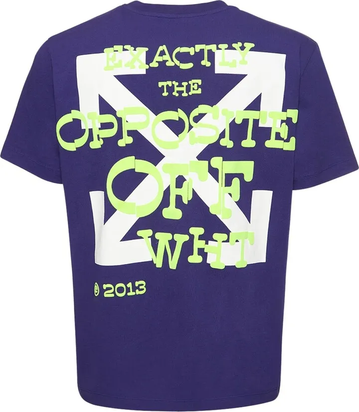 Opposite arrow cotton jersey t-shirt
