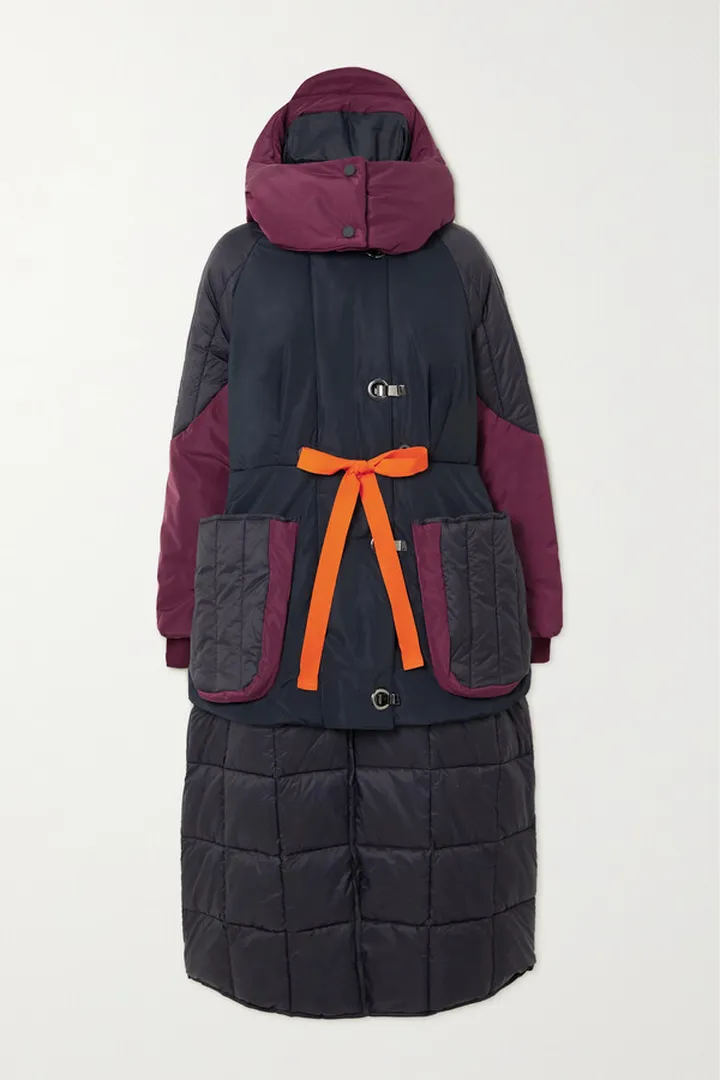 Barbour - + Roksanda Lyuba Hooded Grosgrain-trimmed Quilted Shell Parka - Black