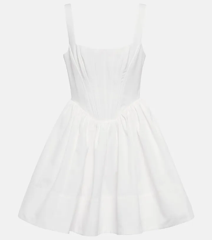 Landscape babydoll minidress