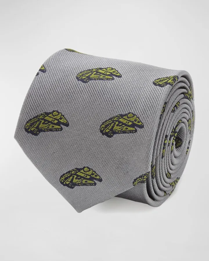 Men's Star Wars Millennium Falcon Silk Tie