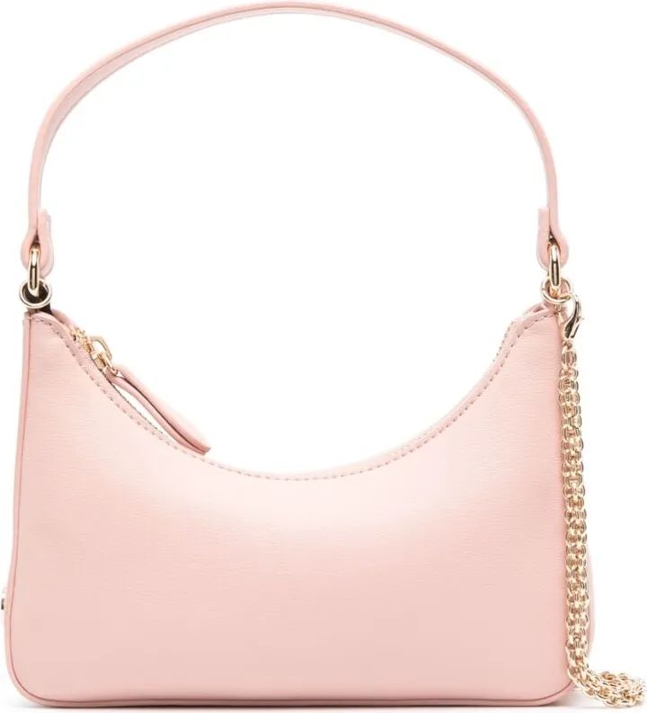 Logo-Plaque Faux-Leather Tote Bag