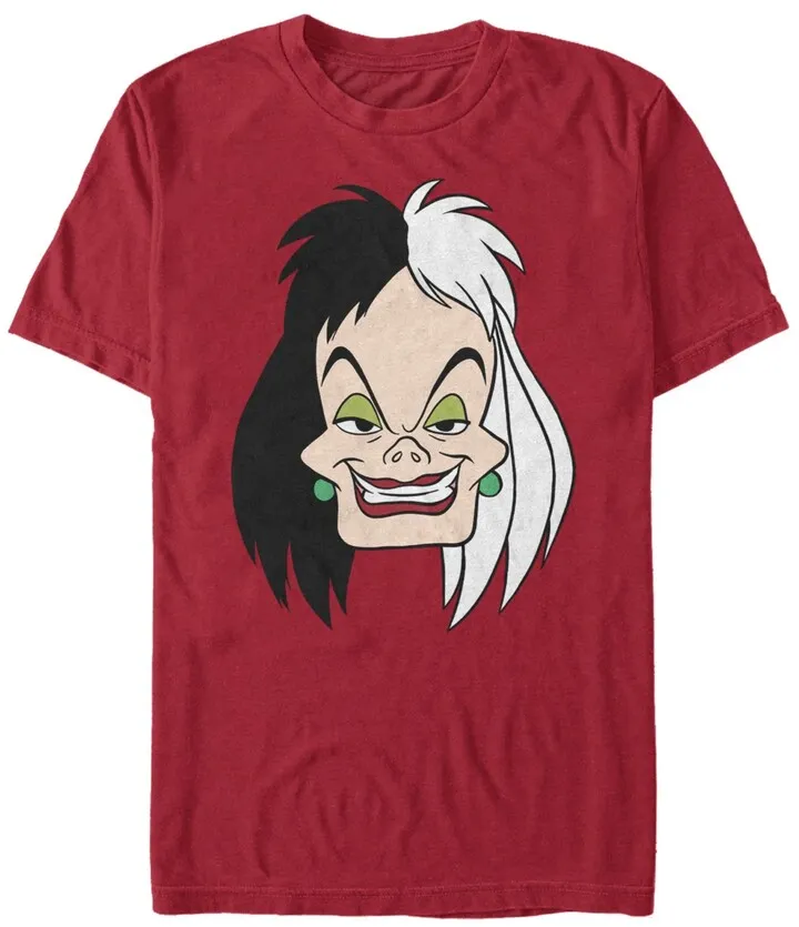 Fifth Sun Men's Cruella Big Face Short Sleeve T-Shirt
