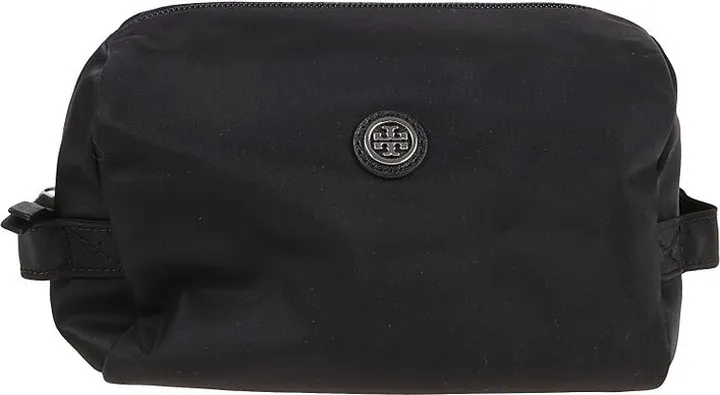 Tory Burch Logo Plaque Large Cosmetic Bag