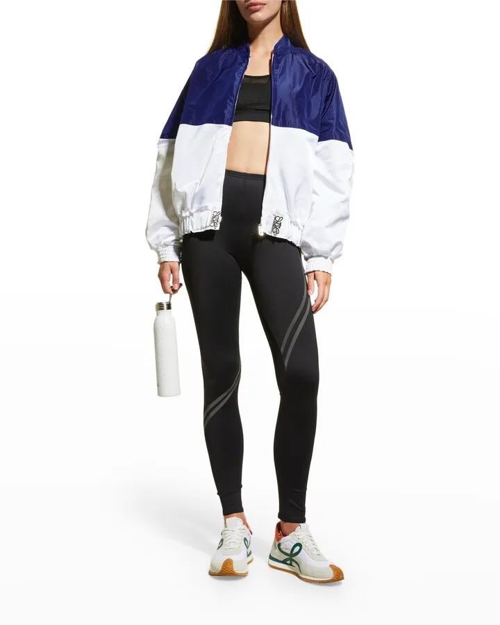 Logo Stripes Print Leggings