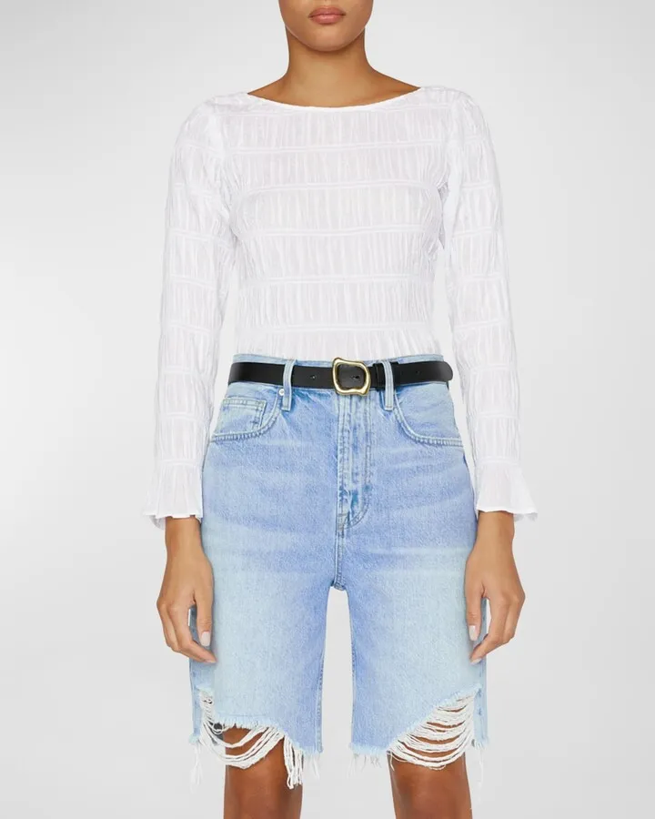 Long Sleeve Ruched Top