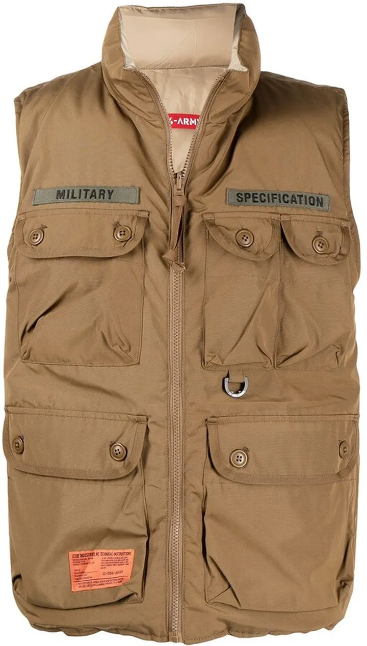 Logo Patch Padded Gilet