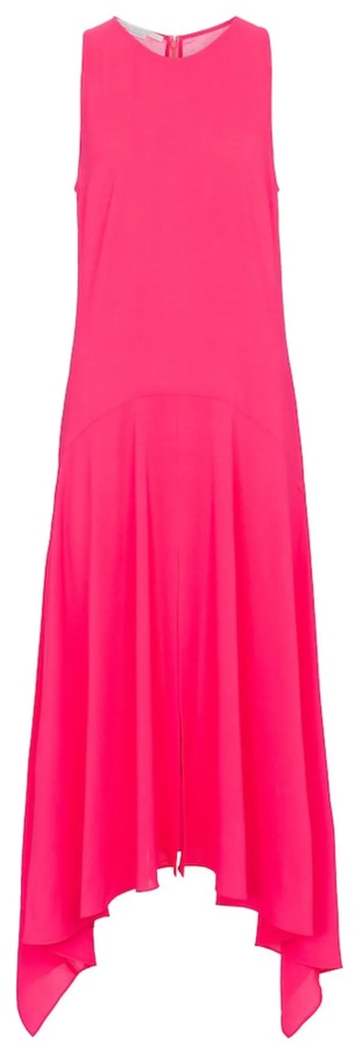 Handkerchief-hem midi dress