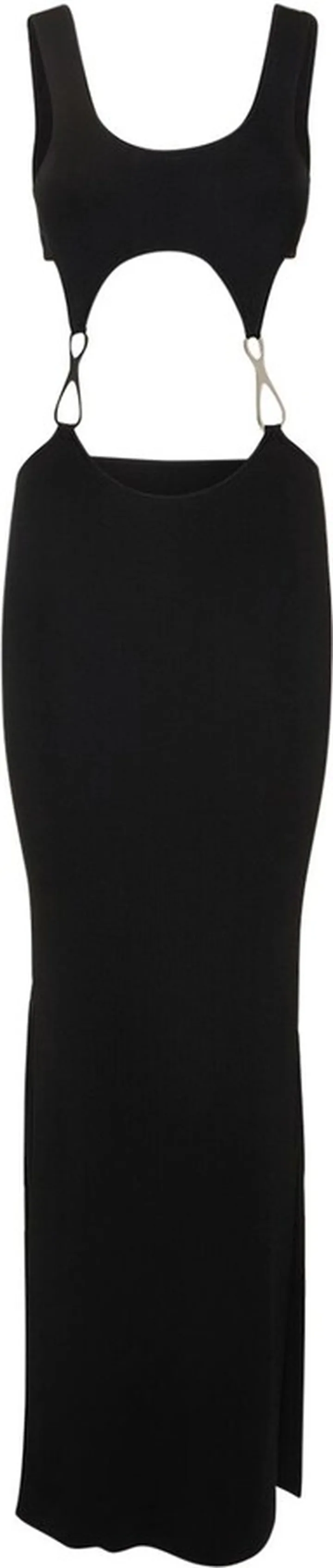 Heri cut out viscose jersey long dress