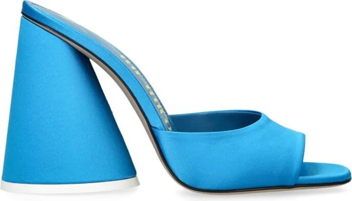 The Attico Satin Luz Mules 105
