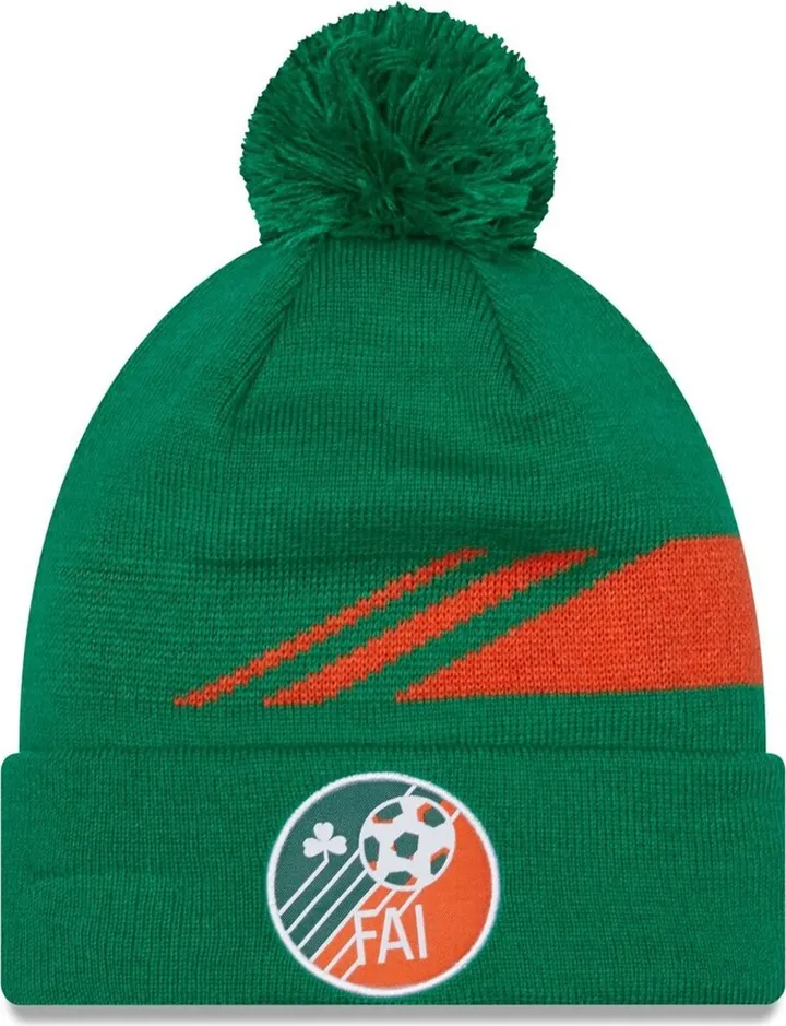 Men's New Era Green Ireland National Team Sport Cuffed Knit Hat with Pom