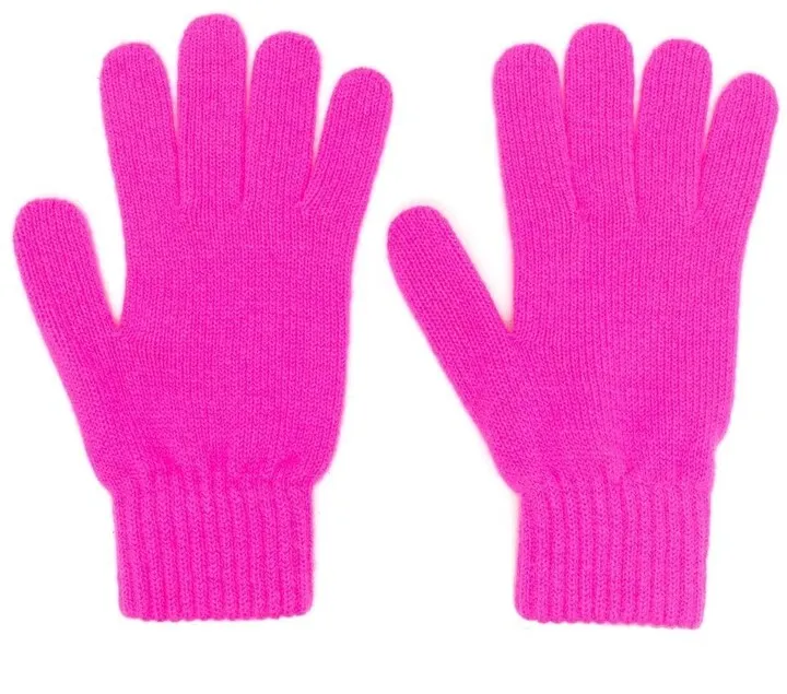 Embroidered-Logo Knitted Gloves