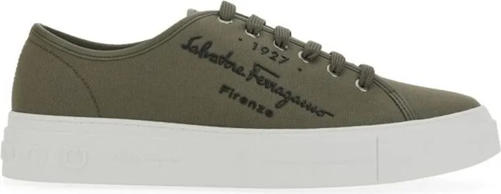 Salvatore Ferragamo Logo Detailed Low-Top Sneakers