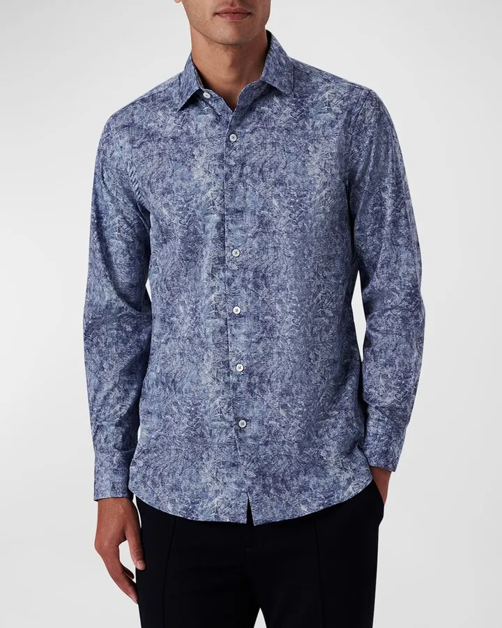 Men's Shaped Comfort Stretch Sport Shirt