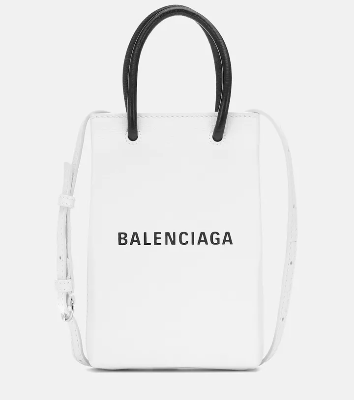 Shopping Phone Pouch leather tote