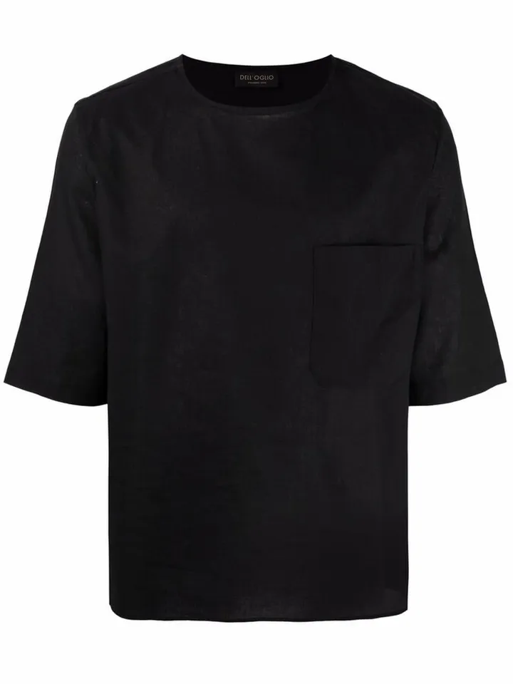 short-sleeve linen T-shirt