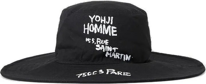 Yohji Yamamoto Logo Printed Tassel Detailed Hat