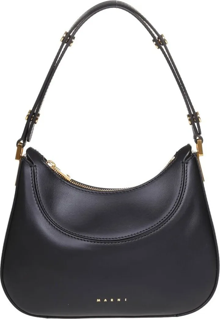 Marni Logo Printed Mini Hobo Bag