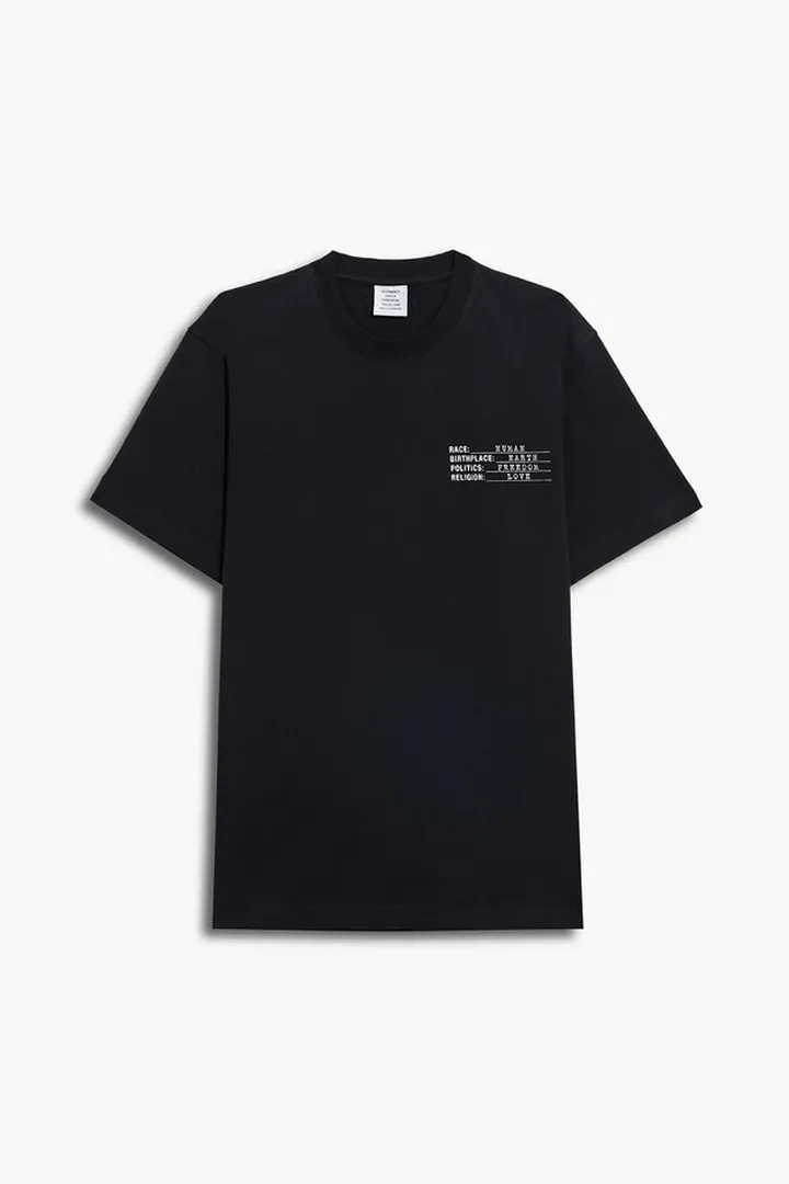 Printed cotton-jersey T-shirt