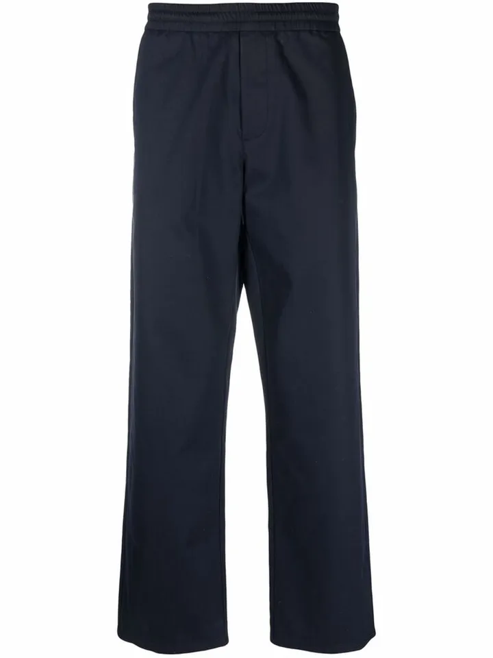 Straight-Leg Elasticated Trousers