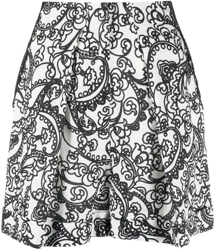 Abstract-Print Bermuda Shorts