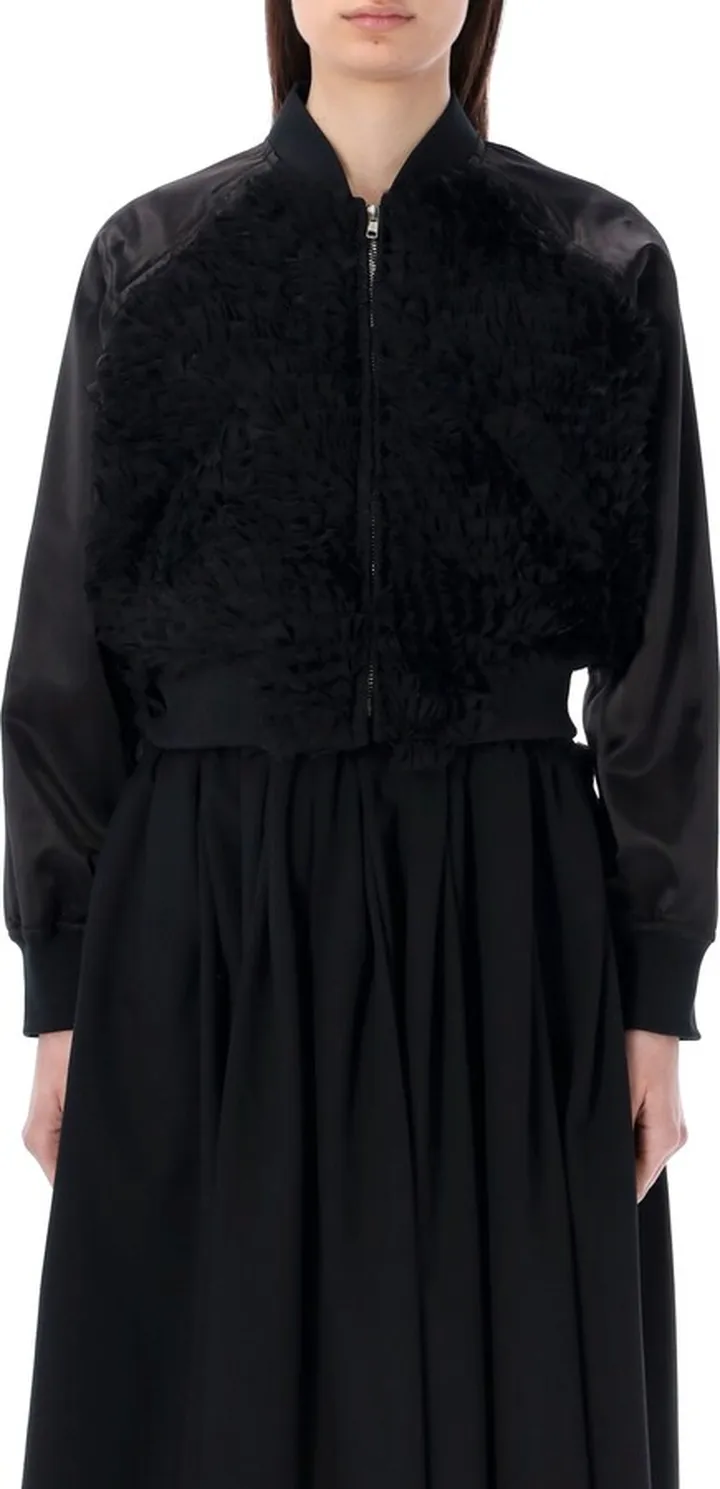 Cropped Bomber Jacket