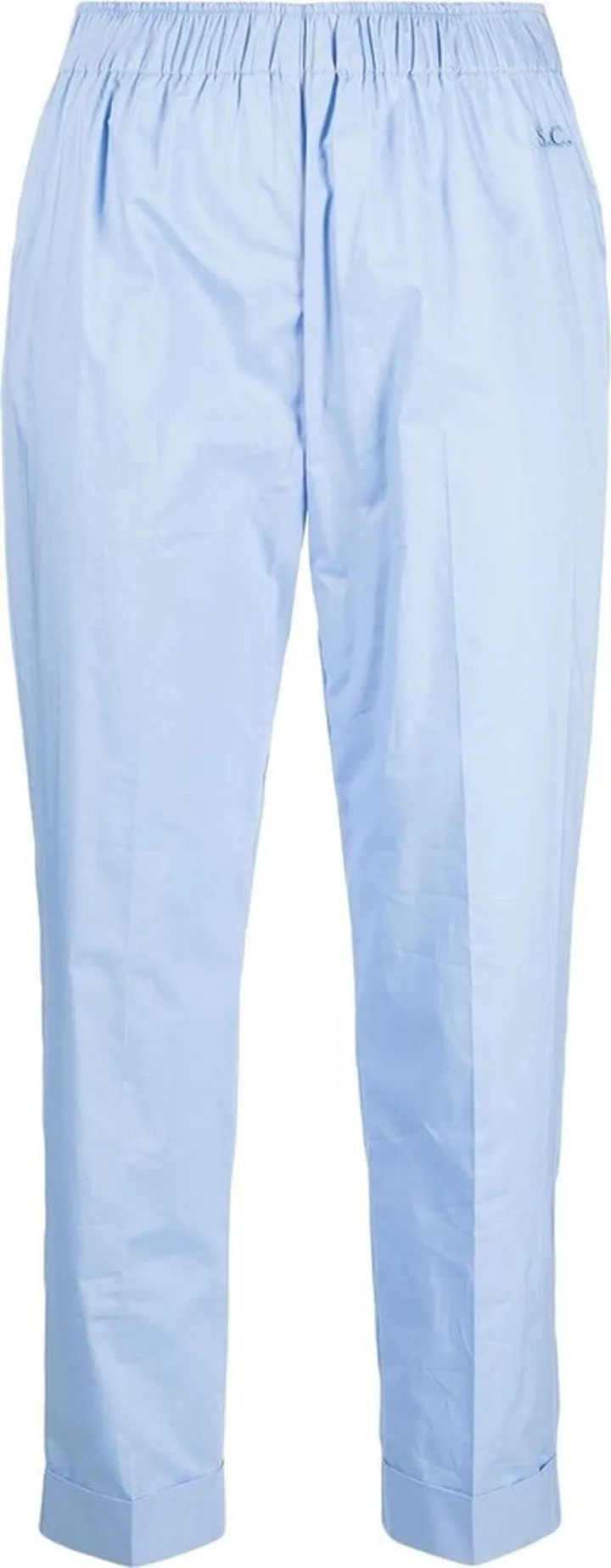 SEMICOUTURE- Cropped Cotton Trousers