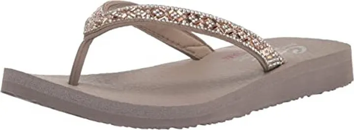 Skechers Cali Women's womens Meditation - Lotus Bae Flip Flop