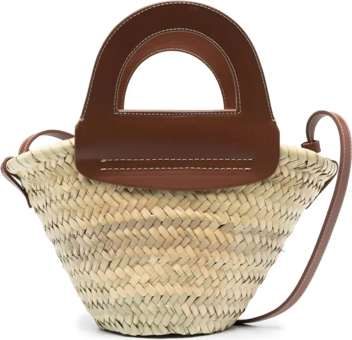 HEREU- Cabas Mini Straw Tote Bag