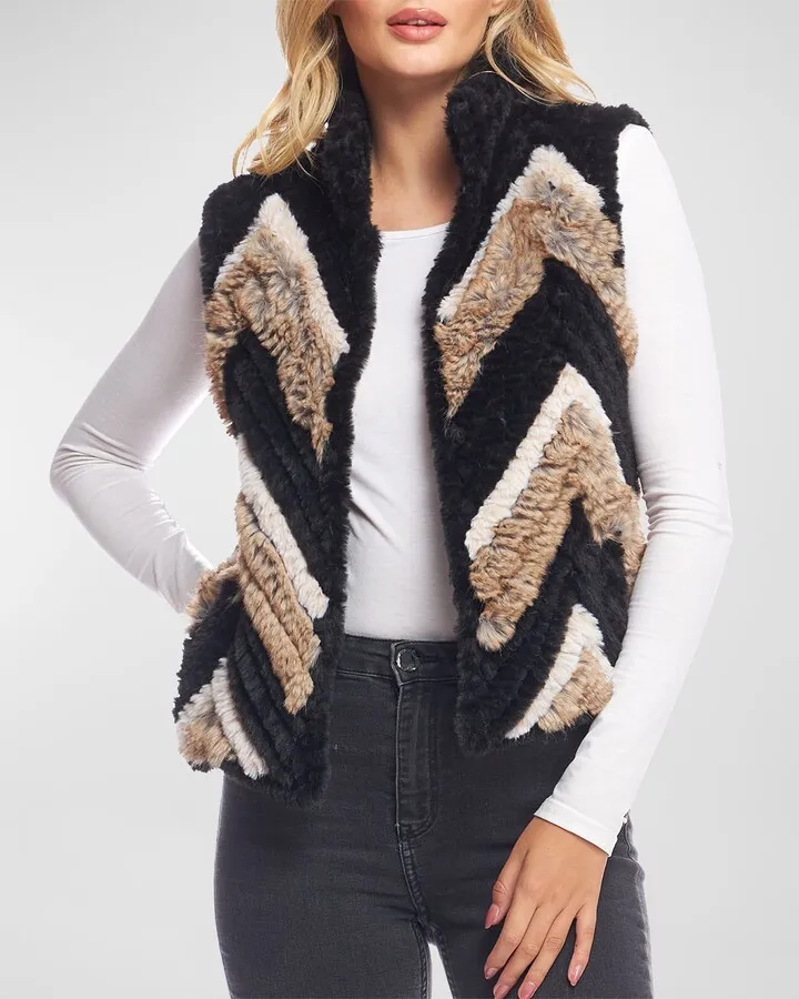 Ultra Knitted Faux Fur Vest