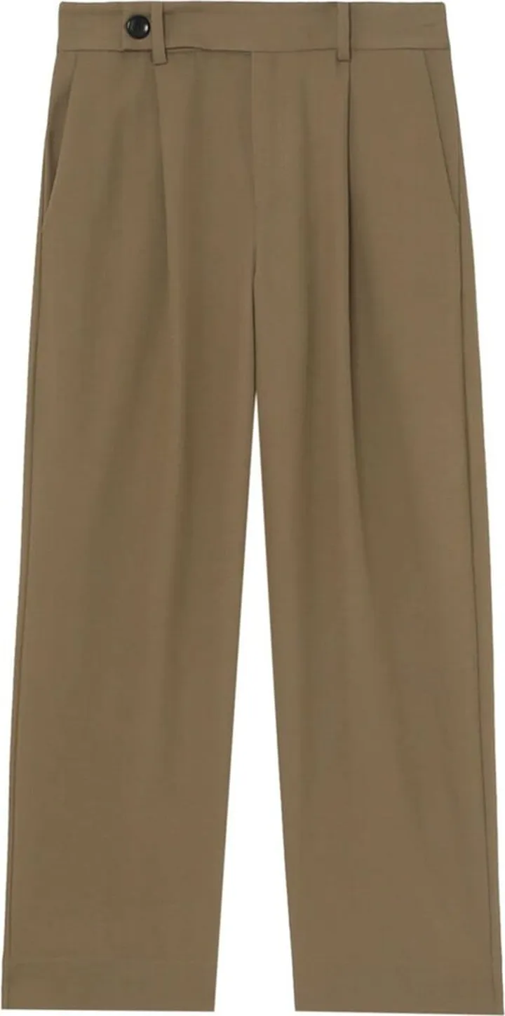 Mid-Rise Cropped Trousers