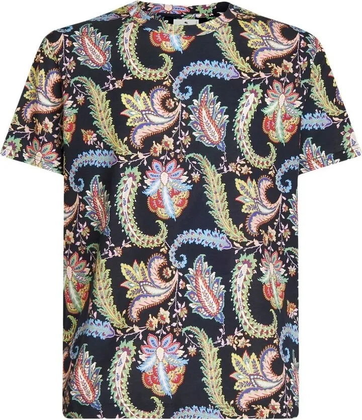 paisley-print T-shirt