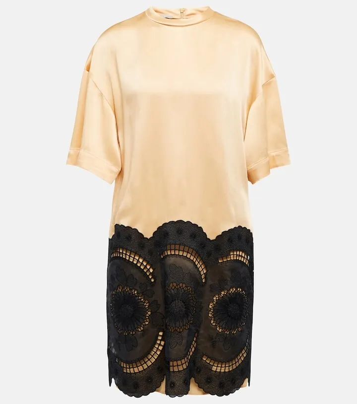 Embroidered minidress