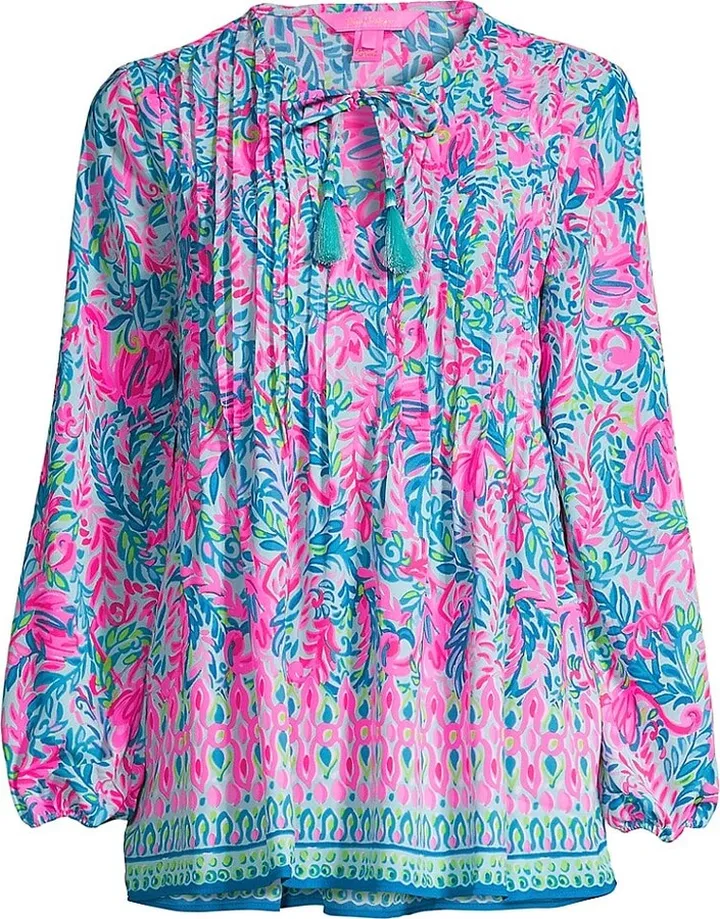 Marilina Split-Neck Tunic