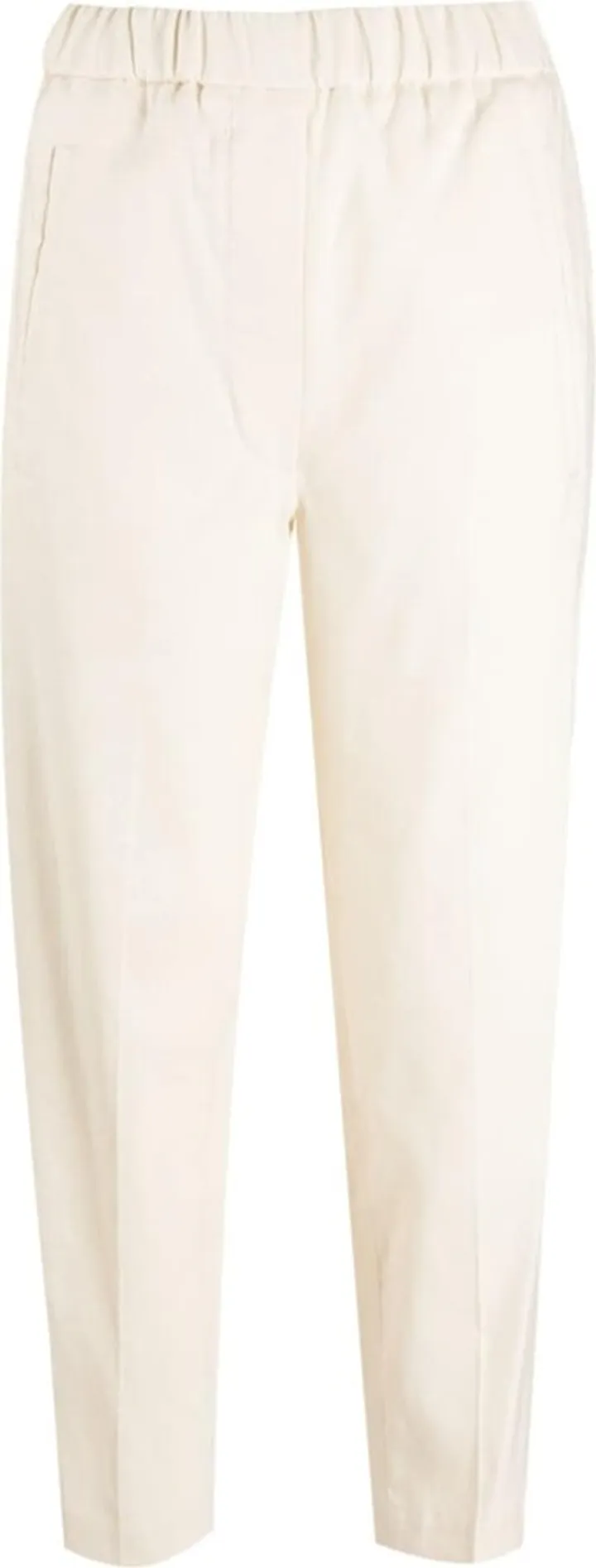 High-Waisted Cropped Trousers