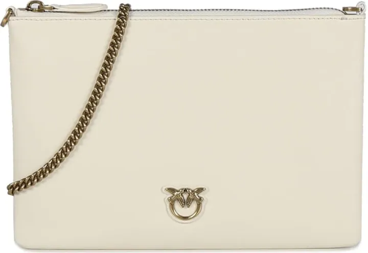 Shoulder Bag With Logo Plaque