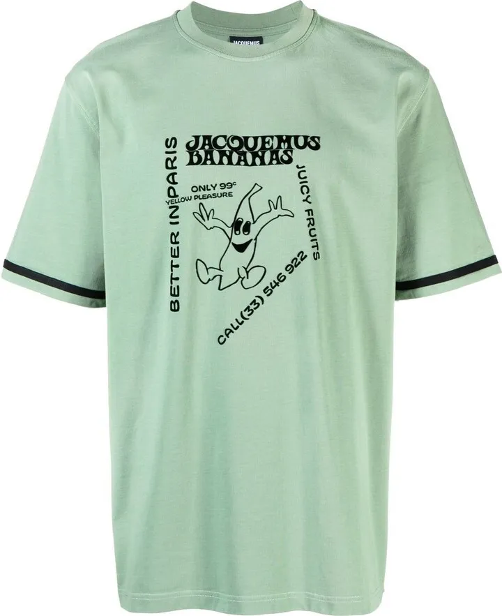 Banana in Paris graphic-print T-shirt