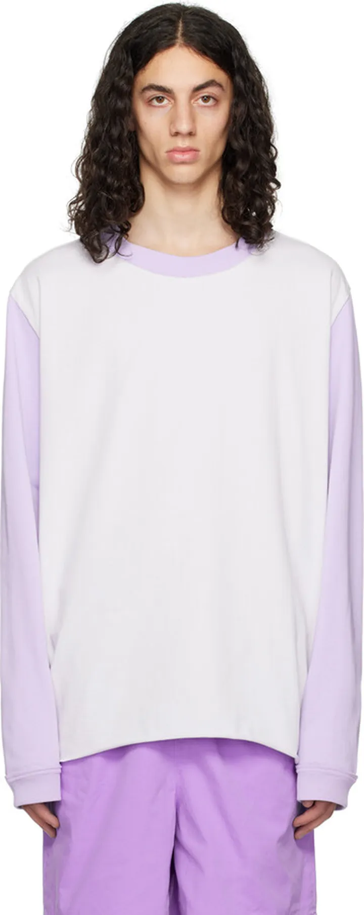 Camiel Fortgens Purple Big Long Sleeve T-Shirt