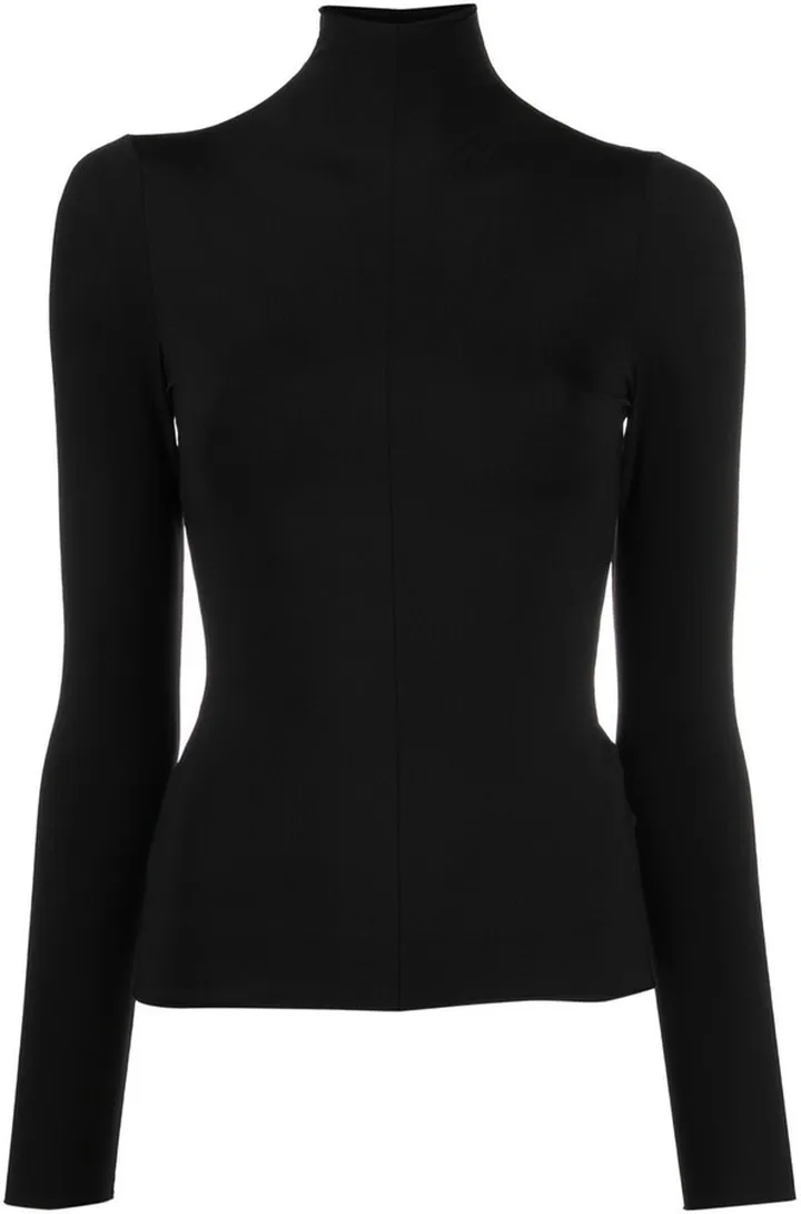 Long-Sleeved Turtle Neck Top