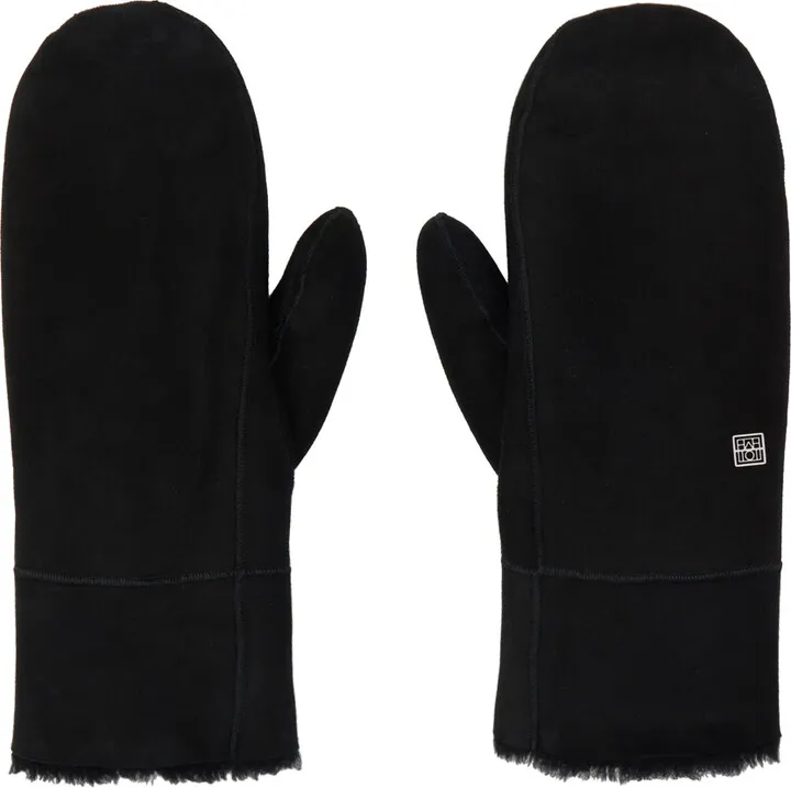 Totême Black Hardware Gloves