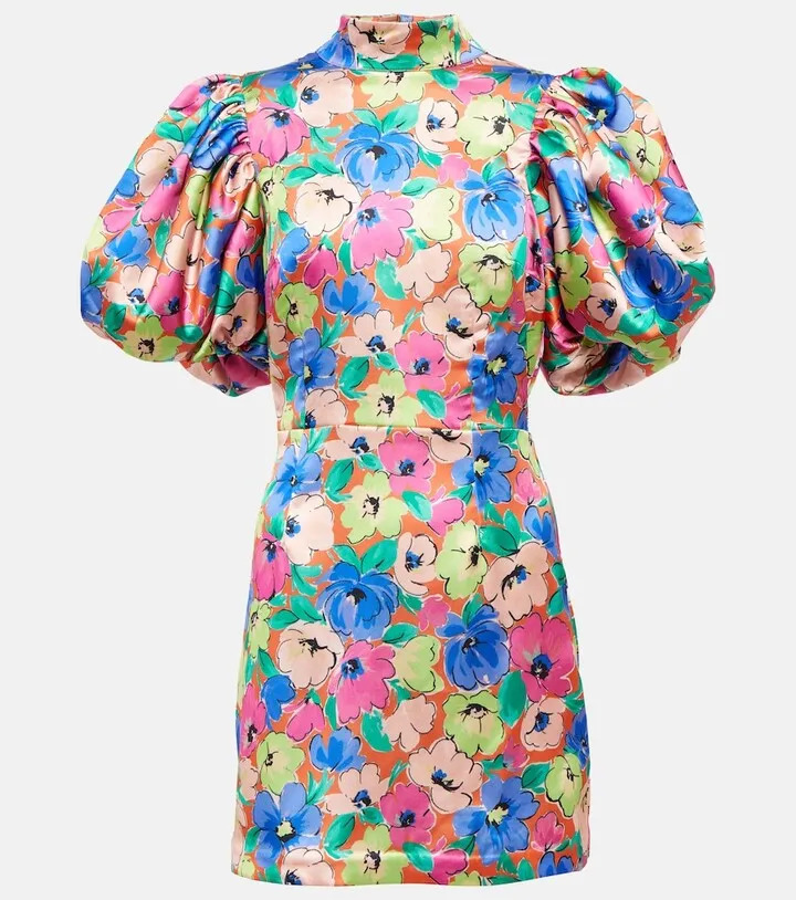 Dusk floral minidress