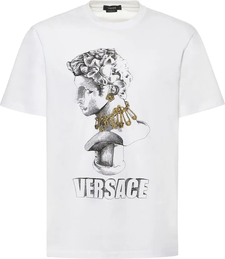 Sculpture print cotton jersey t-shirt