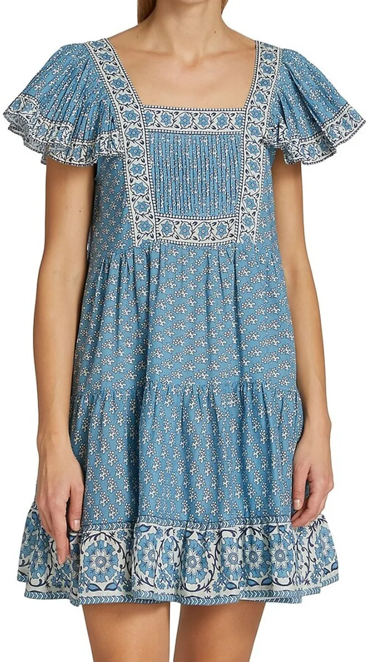 Fernanda Flutter Sleeve Mini Dress